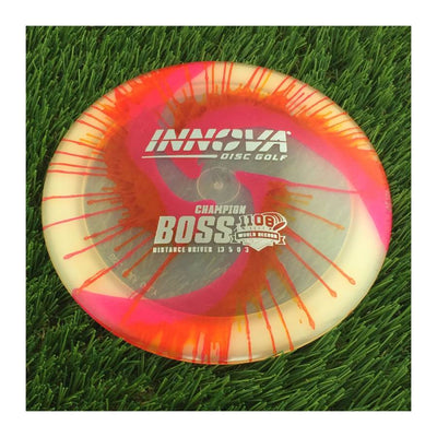 Innova Champion I-Dye Boss with 1108 Feet World Record Distance Model Stamp - 169g - Translucent Dyed