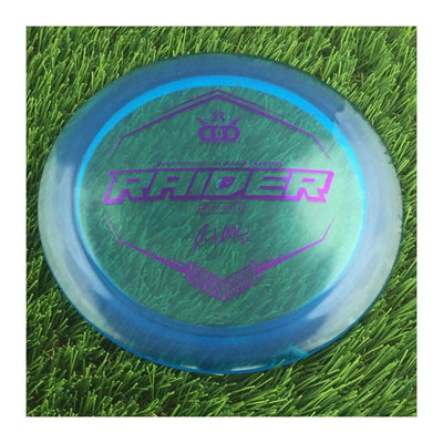 Dynamic Discs Lucid Ice Raider with Ricky Wysocki - 2X World Champion - SockiBomb Stamp - 173g - Translucent Blue