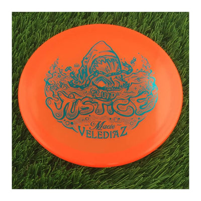 Dynamic Discs Fluid Justice with Macie Velediaz Jaws & Chain Team Series 2023 Stamp - 175g - Translucent Orange