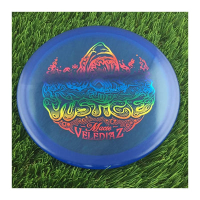 Dynamic Discs Fluid Justice with Macie Velediaz Jaws & Chain Team Series 2023 Stamp - 176g - Translucent Blue