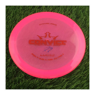 Dynamic Discs Lucid Convict with PP 29190 Paige Pierce Stamp - 174g - Translucent Pink