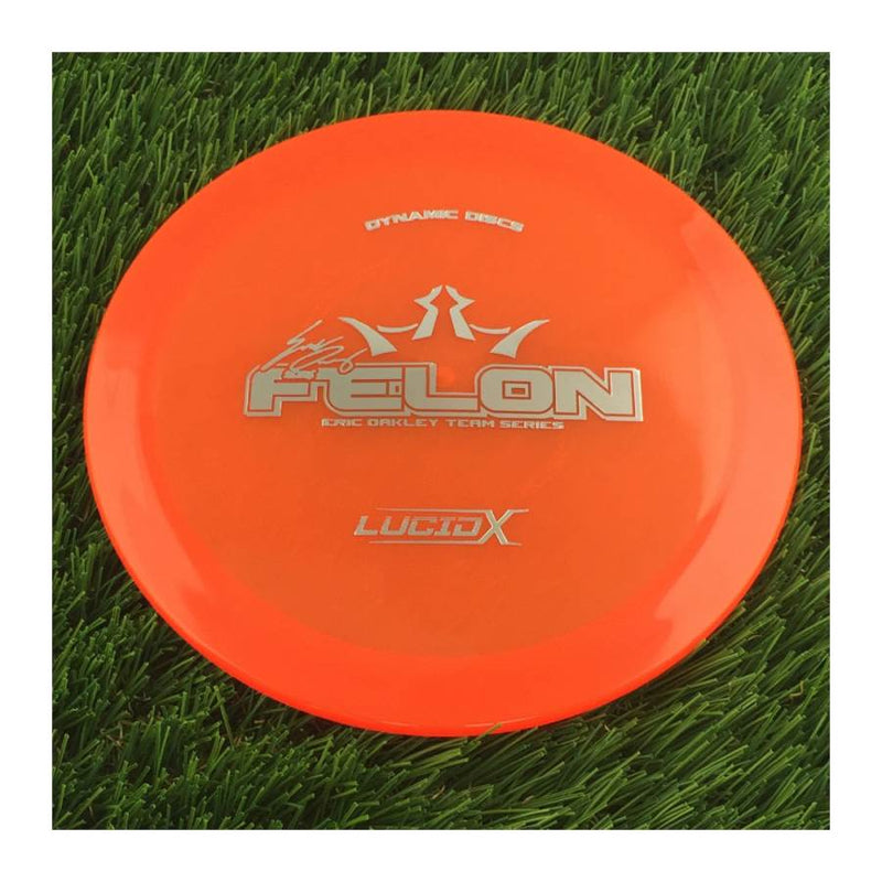 Dynamic Discs Lucid-X Felon with Eric Oakley 2018 Team Series Stamp - 175g - Translucent Orange