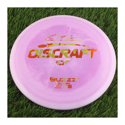 Discraft ESP Buzzz with Paul McBeth - 6x World Champion Signature Stamp - 176g - Solid Purple
