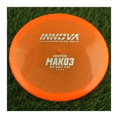 Innova Champion Mako3 with Burst Logo Stock Stamp - 180g - Translucent Orange