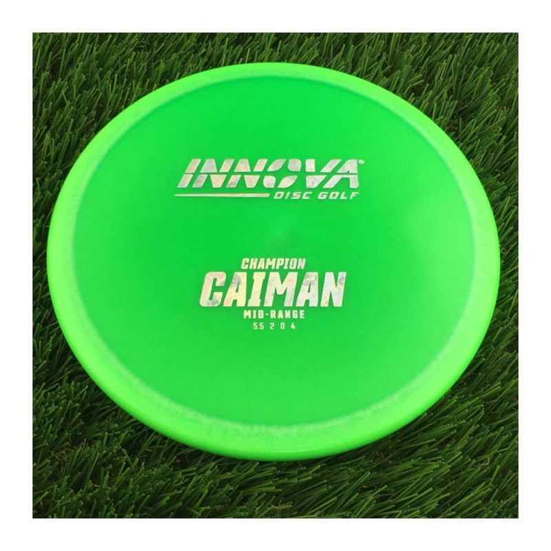 Innova Champion Caiman with Burst Logo Stock Stamp - 168g - Translucent Green