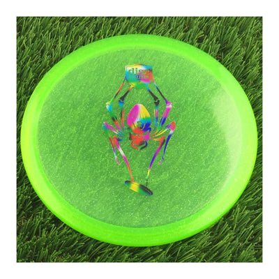 Discmania Italian C-Line Metal Flake MD3 Reinvented with Limited Edition Spider Stamp - 175g - Translucent Green