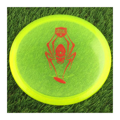 Discmania Italian C-Line Metal Flake MD3 Reinvented with Limited Edition Spider Stamp - 178g - Translucent Yellow