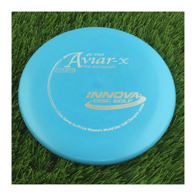 Innova Pro JK Aviar-x with Juliana Korver 5x PDGA Women's World Disc Golf Champion Stamp - 169g - Solid Blue