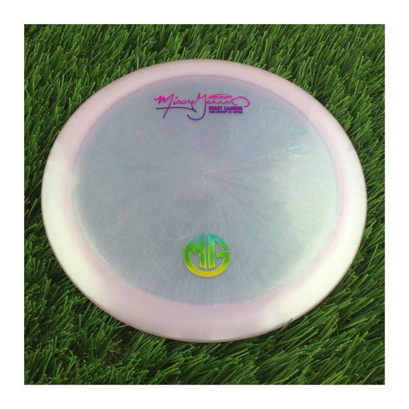 Discraft Elite Z Color Shift Thrasher with Missy Gannon Signature Team Discraft Co-Captain - MG Small Logo Stamp - 174g - Translucent Muted Purple