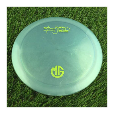 Discraft Elite Z Color Shift Thrasher with Missy Gannon Signature Team Discraft Co-Captain - MG Small Logo Stamp - 174g - Translucent Teal Green