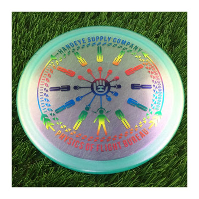 Dynamic Discs Lucid Ice Glimmer EMAC Truth with HSCO Physics of Flight Bureau Assembly Line Stamp - 178g - Translucent Blue