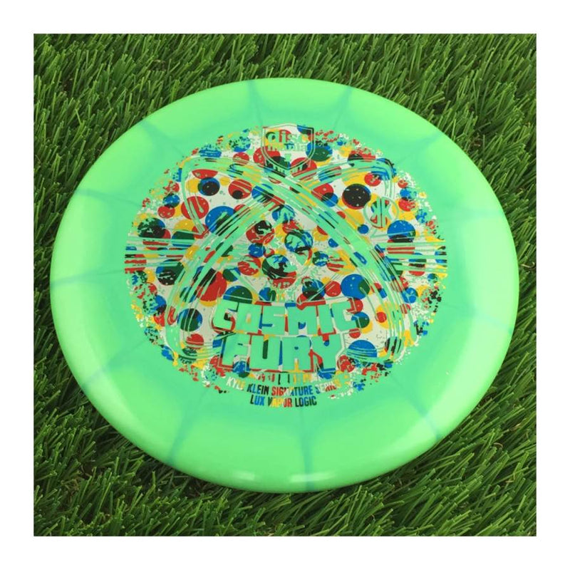 Discmania Evolution Lux Vapor Logic with Cosmic Fury - Kyle Klein Signature Series Stamp - 175g - Solid Green