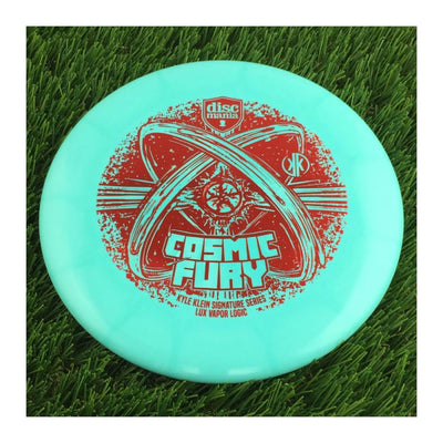 Discmania Evolution Lux Vapor Logic with Cosmic Fury - Kyle Klein Signature Series Stamp - 175g - Solid Blue