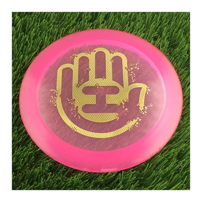 Dynamic Discs Lucid Ice Defender with Handeye Breakaway Stamp - 171g - Translucent Pink