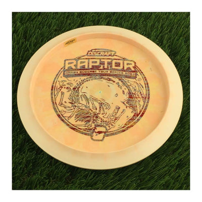Discraft ESP Swirl Raptor with Aaron Gossage Tour Series 2023 Stamp - 174g - Solid Light Orange