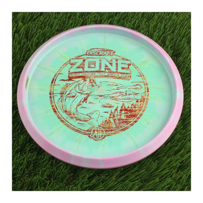 Discraft ESP Swirl Zone with Adam Hammes Tour Series 2023 Stamp - 172g - Solid Turquoise Green