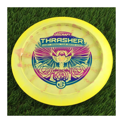 Discraft ESP Swirl Thrasher with Missy Gannon Tour Series 2023 Stamp - 169g - Solid Yellow