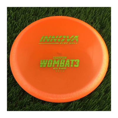 Innova Champion Wombat3 with Burst Logo Stock Stamp - 137g - Translucent Orange