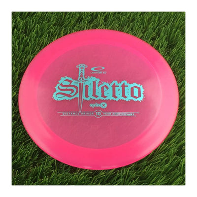 Latitude 64 Opto-X Stiletto with 10 Year Anniversary Sword Stamp - 173g - Translucent Pink