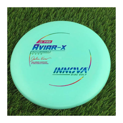 Innova Pro JK Aviar-x with Juliana Korver - 5 Time World Champion Stamp - 175g - Solid Turquoise Blue