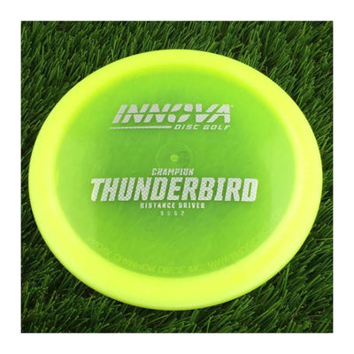 Innova Champion Thunderbird with Burst Logo Stock Stamp - 139g - Translucent Yellow