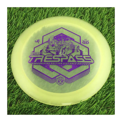 Dynamic Discs Lucid-X Moonshine Trespass with HSCo Rover Stamp - 173g - Translucent Glow