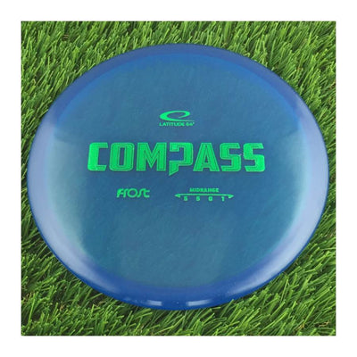 Latitude 64 Frost Line Compass with Frost Stock Stamp - 177g - Translucent Blue