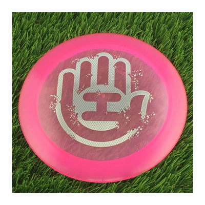 Dynamic Discs Lucid Ice Defender with Handeye Breakaway Stamp - 171g - Translucent Pink