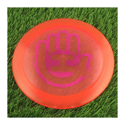 Dynamic Discs Lucid Ice Defender with Handeye Breakaway Stamp - 170g - Translucent Red