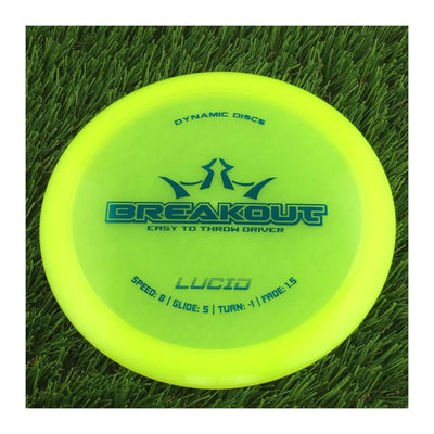 Dynamic Discs Lucid Breakout - 155g - Translucent Yellow