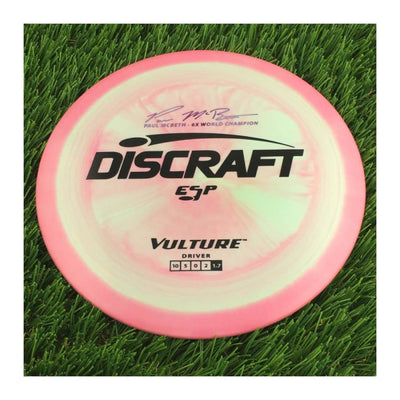 Discraft ESP Vulture with Paul McBeth - 6x World Champion Signature Stamp - 169g - Solid Pink