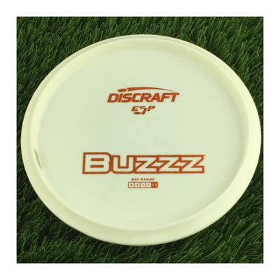 Discraft ESP Buzzz with Dye Line Blank Top Bottom Stamp - 174g - Solid White