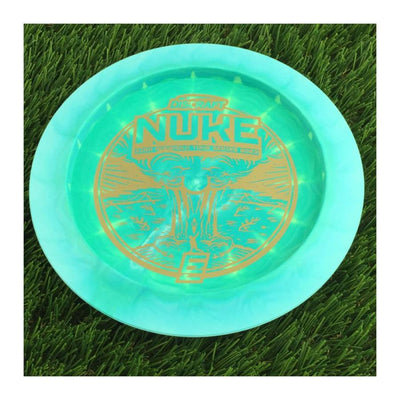 Discraft ESP Swirl Nuke with Ezra Aderhold Tour Series 2023 Stamp - 174g - Solid Turquoise Green