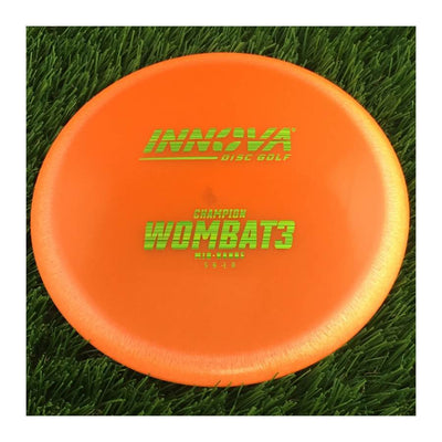 Innova Champion Wombat3 with Burst Logo Stock Stamp - 137g - Translucent Orange