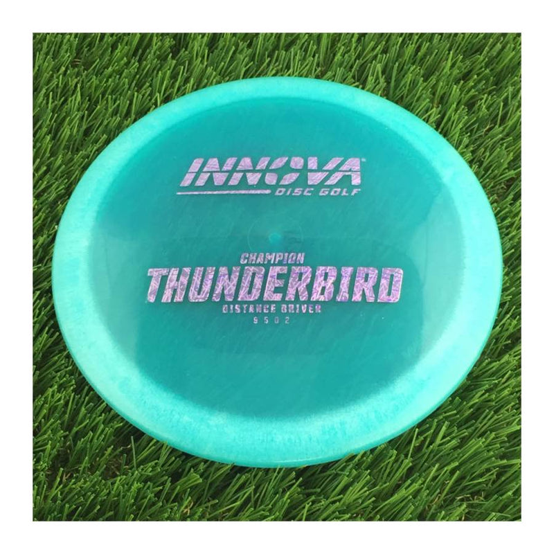 Innova Champion Thunderbird with Burst Logo Stock Stamp - 147g - Translucent Blue