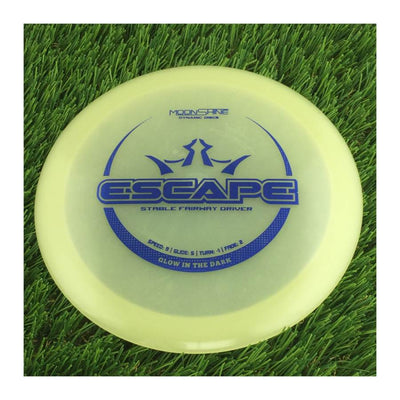 Dynamic Discs Lucid Moonshine Glow Escape with Glow in the Dark Stamp - 175g - Translucent Glow