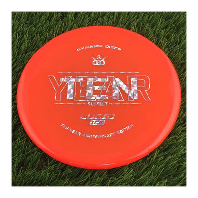 Dynamic Discs Lucid Ice Suspect with Ten Year Overlap Anniversary Edition Stamp - 176g - Translucent Orange