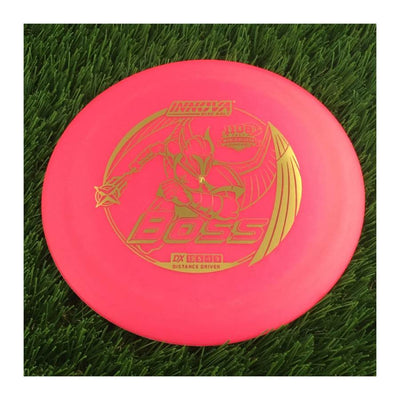 Innova DX Boss with 1108 Feet World Record Distance Model Stamp - 142g - Solid Pink