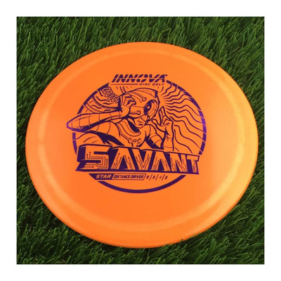 Innova Star Savant with Burst Logo Stock Stamp - 164g - Solid Orange