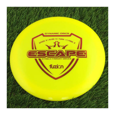 Dynamic Discs Fuzion Escape - 175g - Solid Yellow