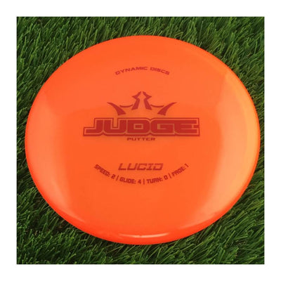 Dynamic Discs Lucid Judge - 174g - Translucent Orange