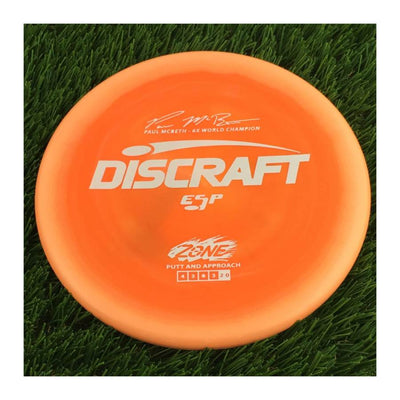 Discraft ESP Zone with Paul McBeth - 6x World Champion Signature Stamp - 174g - Solid Orange