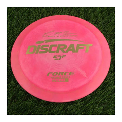 Discraft ESP Force with Paul McBeth - 6x World Champion Signature Stamp - 173g - Solid Pink