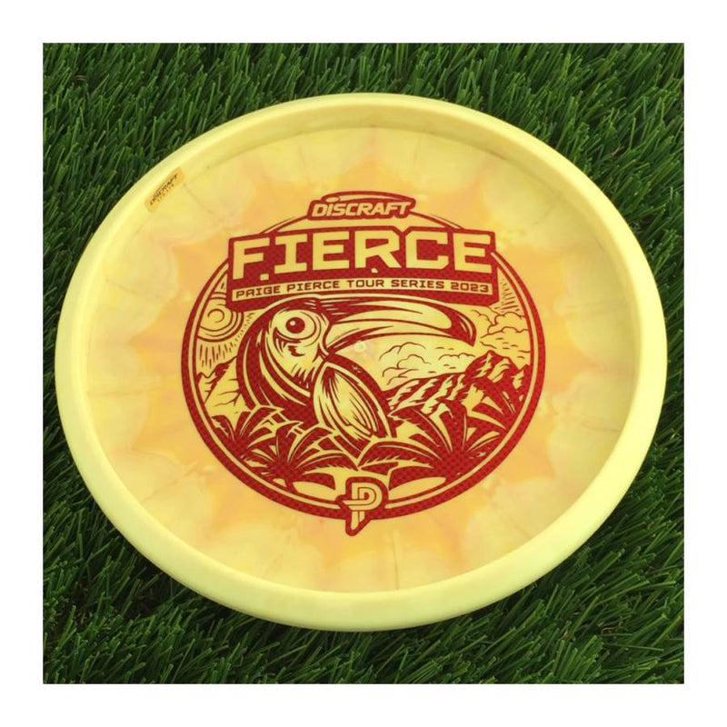Discraft ESP Swirl Fierce with Paige Pierce Tour Series 2023 Stamp - 173g - Solid Off Yellow