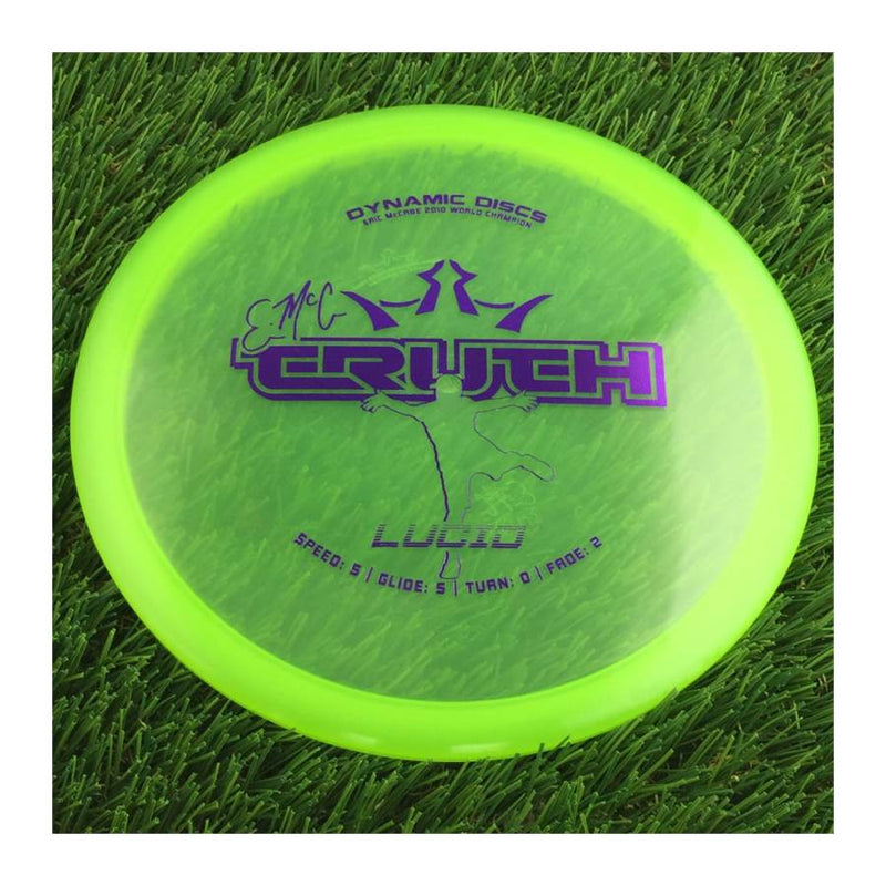 Dynamic Discs Lucid EMAC Truth with Eric McCabe 2010 World Champion Stamp - 177g - Translucent Green