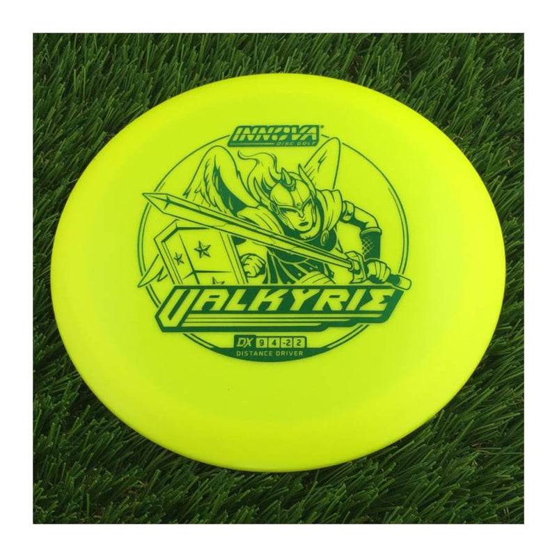 Innova DX Valkyrie with Burst Logo Stock Stamp - 147g - Solid Yellow