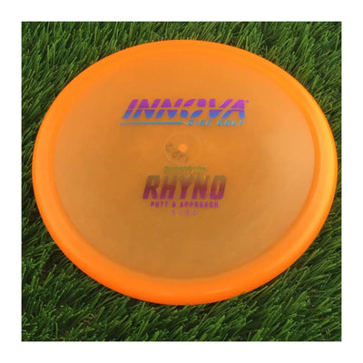 Innova Champion Rhyno with Burst Logo Stock Stamp - 175g - Translucent Orange
