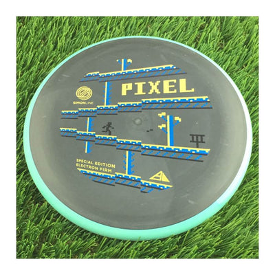 MVP Electron Firm Pixel with SimonLine Special Edition - 8-bit Disc Golf Stamp - 174g - Solid Black