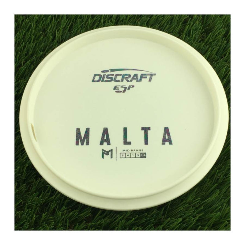 Discraft ESP Malta with Dye Line Blank Top Bottom Stamp - 172g - Solid White