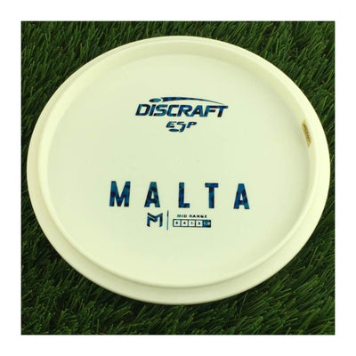 Discraft ESP Malta with Dye Line Blank Top Bottom Stamp - 174g - Solid White